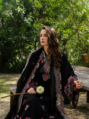 YARDS-3PC LAWN EMBROIDERED SHIRT WITH KHADDI NET EMBROIDERED DUPATTA AND TROUSER-BIC-4852 Asasay Fakhir