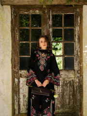 YARDS-3PC LAWN EMBROIDERED SHIRT WITH KHADDI NET EMBROIDERED DUPATTA AND TROUSER-BIC-4852 Asasay Fakhir