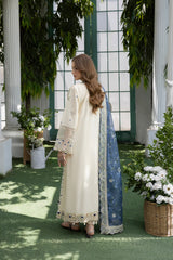 MEHMAL-SNOW DROP--LAWN EMBROIDERED-MBN-03