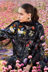 MARIA.B-3PC LAWN EMBROIDERED PRINTED SHIRT WITH CHIFFON PRINT DUPATTA AND PRINT TROUSER-BIC-2521 Asasay Fakhir