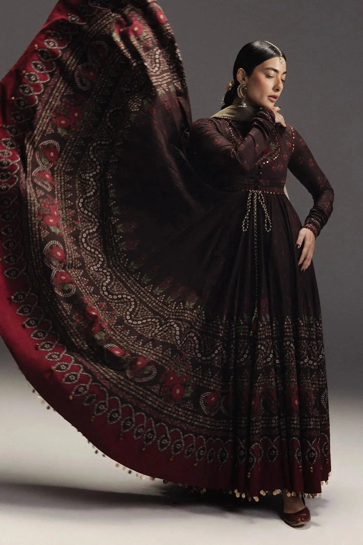 ZARA SHAH JAHAN-3PC DIGITAL PRINTED FROCK WITH SILK PRINTED DUPATTA & PRINT TROUSER-BIC-071 Asasay Fakhir