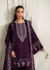 ETHNC-3PC LAWN EMBROIDERED SHIRT WITH LAWN EMBROIDERED DUPATTA AND TROUSER-BIC-4871 Asasay Fakhir