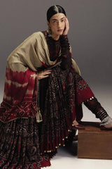 ZARA SHAH JAHAN-3PC DIGITAL PRINTED FROCK WITH SILK PRINTED DUPATTA & PRINT TROUSER-BIC-071 Asasay Fakhir