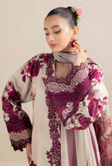 ADAN LIBAS-3PC LAWN PRINTED EMB SHIRT WITH LAWN PRINTED DUPATTA AND PRINT TROUSER-BIC-059 Asasay Fakhir