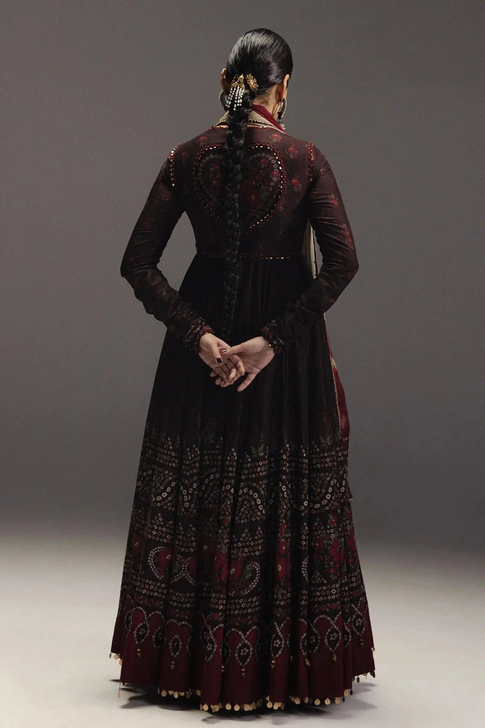 ZARA SHAH JAHAN-3PC DIGITAL PRINTED FROCK WITH SILK PRINTED DUPATTA & PRINT TROUSER-BIC-071 Asasay Fakhir
