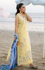 SERAN-3PC LAWN EMBROIDERED SHIRT WITH CHIFFON PRINTED DUPATTA AND TROUSER-BIC-4850 Asasay Fakhir