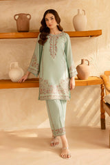 BATIK-2PC LAWN EMBROIDERED SHIRT WITH EMBROIDERED TROUSER-BIC-218 Asasayfakhir