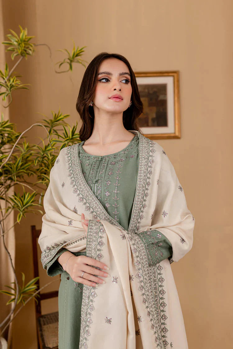 BATIK-3PC LAWN EMBROIDERED SHIRT WITH LAWN EMBROIDERED DUPATTA AND TROUSER-BIC-4622 Asasay Fakhir