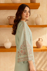 BATIK-2PC LAWN EMBROIDERED SHIRT WITH EMBROIDERED TROUSER-BIC-218 Asasayfakhir