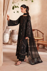 IZNIK-3PC LAWN EMBROIDERED SHIRT WITH CHIFFON EMBROIDERED DUPATTA AND TROUSER-BIC-4849 Asasay Fakhir
