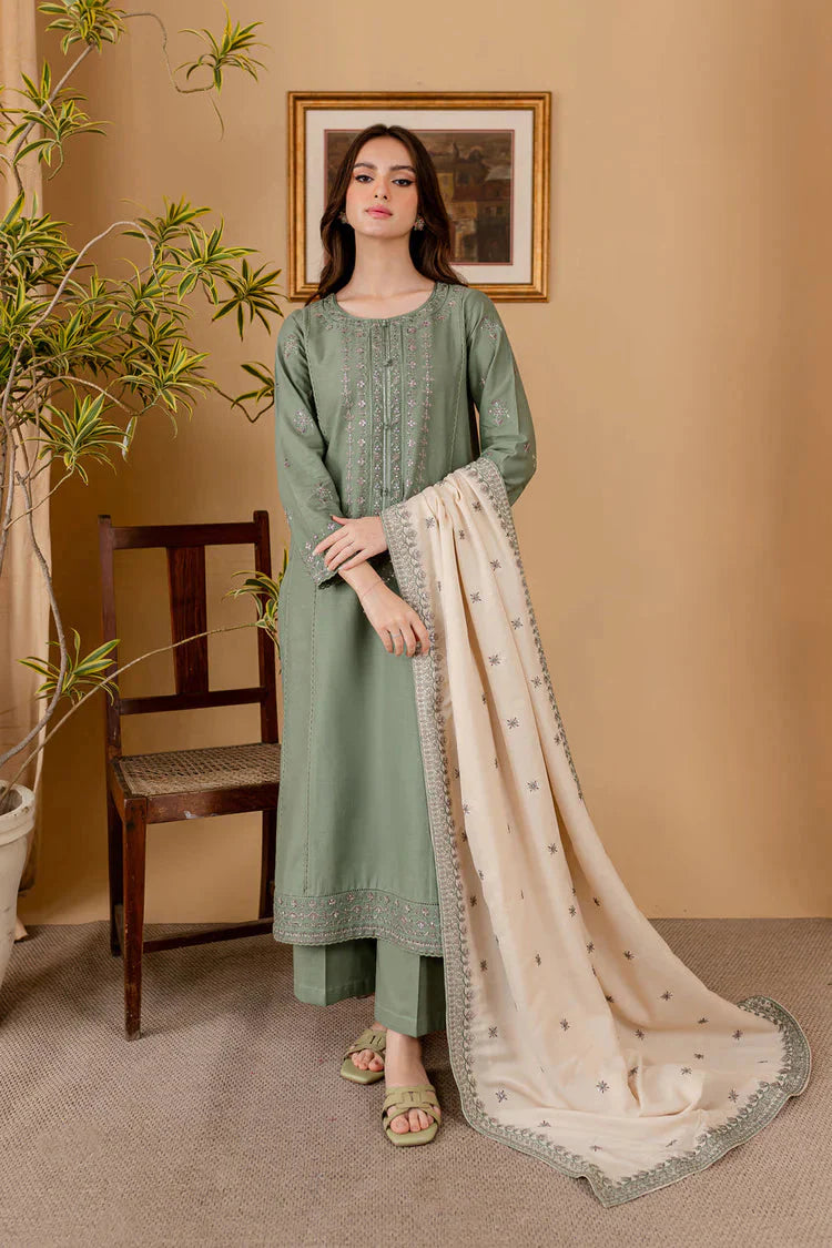 BATIK-3PC LAWN EMBROIDERED SHIRT WITH LAWN EMBROIDERED DUPATTA AND TROUSER-BIC-4622 Asasay Fakhir