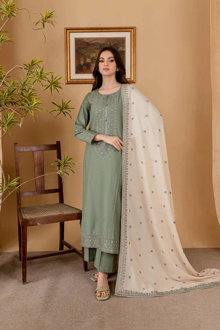 BATIK-3PC LAWN EMBROIDERED SHIRT WITH LAWN EMBROIDERED DUPATTA AND TROUSER-BIC-4622 Asasay Fakhir