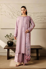 IZEL-3PIECE LAWN EMBROIDERED SHIRT WITH CHIFFON PRINTED DUPATTA AND TROUSER-BIC-4868 Asasay Fakhir