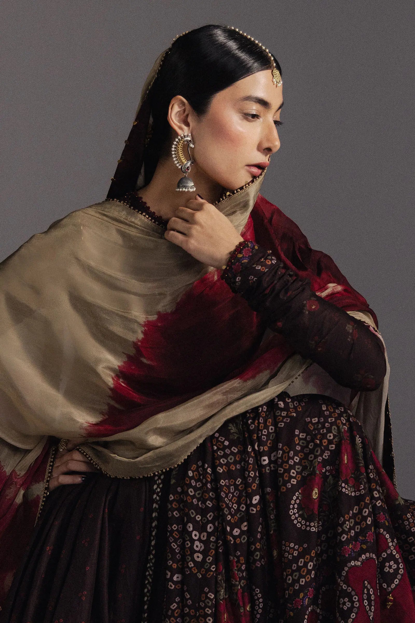 ZARA SHAH JAHAN-3PC DIGITAL PRINTED FROCK WITH SILK PRINTED DUPATTA & PRINT TROUSER-BIC-071 Asasay Fakhir