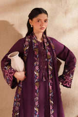 IZNIK-3PC LAWN EMBROIDERED SHIRT WITH KHAADI NET EMBROIDERED DUPATTA AND TROUSER-BIC-4833 Asasay Fakhir