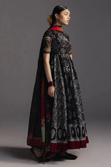 ZARA SHAH JAHAN-3PC DIGITAL PRINTED FROCK WITH SILK PRINTED DUPATTA & DYED TROUSER-BIC-066 Asasay Fakhir
