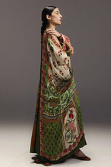 ZARA SHAH JAHAN-3PC DIGITAL PRINTED FROCK WITH SILK PRINTED DUPATTA & DYED TROUSER-BIC-062 Asasay Fakhir