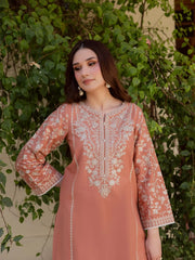 BATIK-2PIECE LAWN SEQUIN EMB SHIRT WITH LAWN EMB SLEEVES-BIC-238 Asasay Fakhir