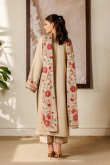 BAROQUE-3PC LAWN EMBROIDERED SHIRT WITH CHIFFON PRINTED DUPATTA AND EMB TROUSER-BIC-4869 Asasay Fakhir