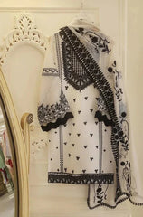 AGHA NOOR-3PC LAWN HEAVY EMBROIDERED SHIRT WITH EMBROIDERED BAMBER CHIFFON DUPATTA-BIC-4557 Asasay Fakhir