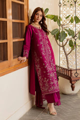 BATIK-3PIECE LAWN SEQUIN EMBROIDERED SHIRT WITH CHIFFON EMBROIDERED DUPATTA AND TROUSER-BIC-4867 Asasay Fakhir