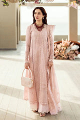 QALAMQAR-3PC LAWN CHIKAANKARI EMBROIDERED SHIRT WITH KHAADI NET EMBROIDERED DUPATTA AND TROUSER -BIC-4727 Asasay Fakhir
