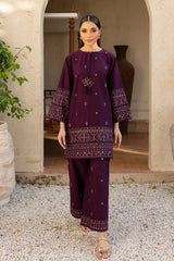 BATIK-2PC LAWN SEQUIN EMBROIDERED SHIRT WITH SEQUIN EMBROIDERED TROUSER-BIC-202 Asasay Fakhir