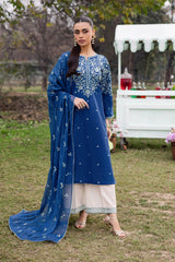 BATIK- 3PC LAWN EMBROIDERED SHIRT WITH CHIFFON EMBROIDERED DUPATTA AND EMB TROUSER-BIC-4812 Asasay Fakhir