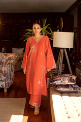 URGE-2PC LAWN EMBROIDERED SHIRT WITH LAWN EMBROIDRED TROUSER-BIC-211 Asasay Fakhir