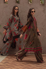 CHARIZMA-3PC LAWN DIGITAL PRINTED SHIRT WITH SILK PRINTED DUPATTA AND PRINTED TROUSER-BIC-061 Asasay Fakhir