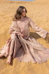 RANG RASIYA-3PC LAWN LASERWORK & SEQUIN EMBROIDERED SHIRT WITH KHAADI NET SEQUIN EMBROIDERED DUPATTA AND TROUSER -BIC-4796 Asasay Fakhir