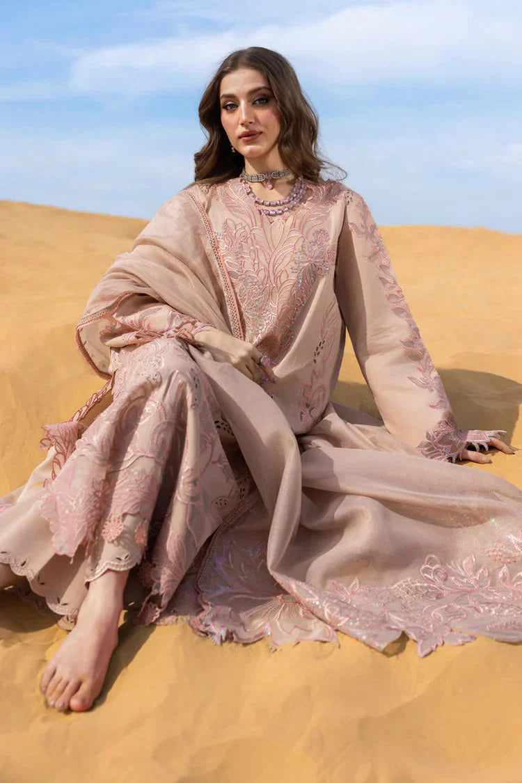 RANG RASIYA-3PC LAWN LASERWORK & SEQUIN EMBROIDERED SHIRT WITH KHAADI NET SEQUIN EMBROIDERED DUPATTA AND TROUSER -BIC-4796 Asasay Fakhir