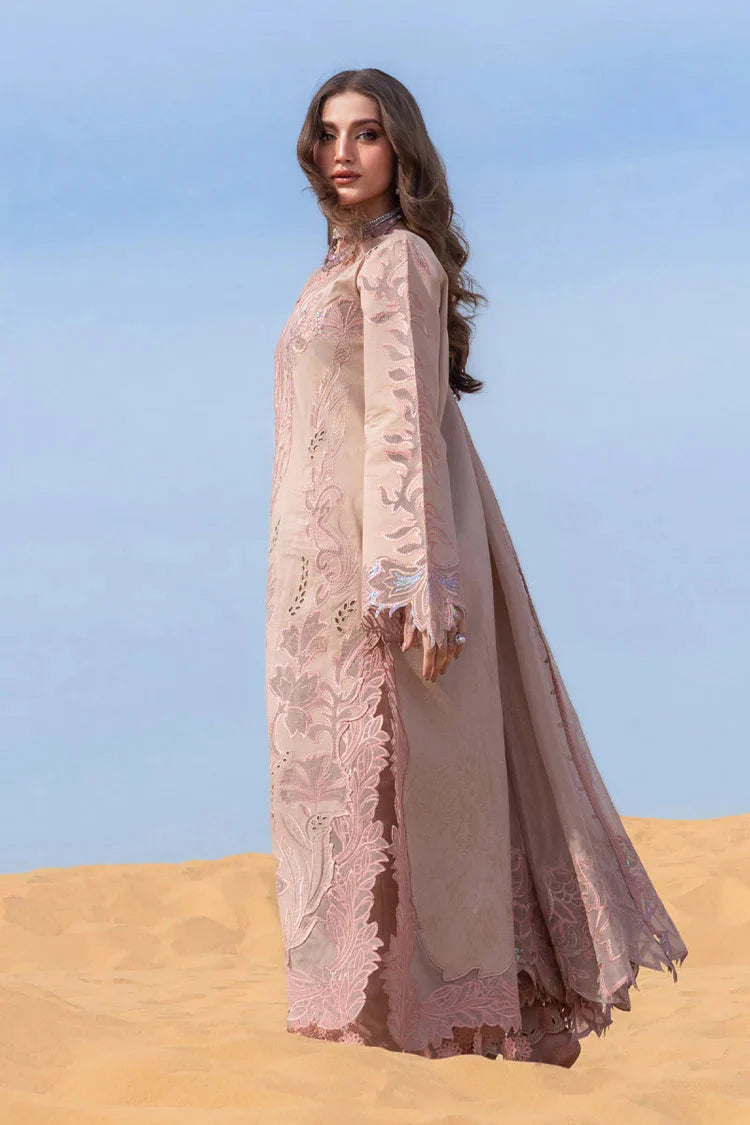RANG RASIYA-3PC LAWN LASERWORK & SEQUIN EMBROIDERED SHIRT WITH KHAADI NET SEQUIN EMBROIDERED DUPATTA AND TROUSER -BIC-4796 Asasay Fakhir