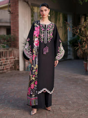 MAHNUR-3PIECE LAWN EMBROIDERED SHIRT WITH CHIFFON PRINTED DUPATTA AND TROUSER-BIC-4854 Asasay Fakhir