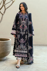 FLORENT-3PC LAWN EMBROIDERED SHIRT WITH KHADDI NET EMBROIDERED DUPATTA & TROUSER-BIC-4826 Asasay Fakhir