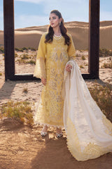 RANG RASIYA-3PC LAWN LASERCUTWORK EMBROIDERED SHIRT WITH KHAADI NET EMBROIDERED DUPATTA AND TROUSER -BIC-4769 Asasay Fakhir