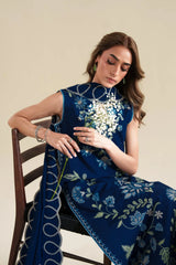 ZAIB-3PC LAWN EMBROIDERED SHIRT WITH CHIFFON EMB DUPATTA AND EMB TROUSER-BIC-4917