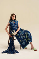 ZAIB-3PC LAWN EMBROIDERED SHIRT WITH CHIFFON EMB DUPATTA AND EMB TROUSER-BIC-4917