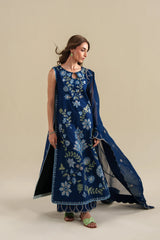 ZAIB-3PC LAWN EMBROIDERED SHIRT WITH CHIFFON EMB DUPATTA AND EMB TROUSER-BIC-4917