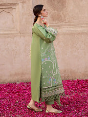 MAHNUR - 3PC LAWN EMBROIDERED SHIRT WITH CHIFFON EMBROIDERED DUPATTA AND TROUSER-BIC-4538 Asasay Fakhir