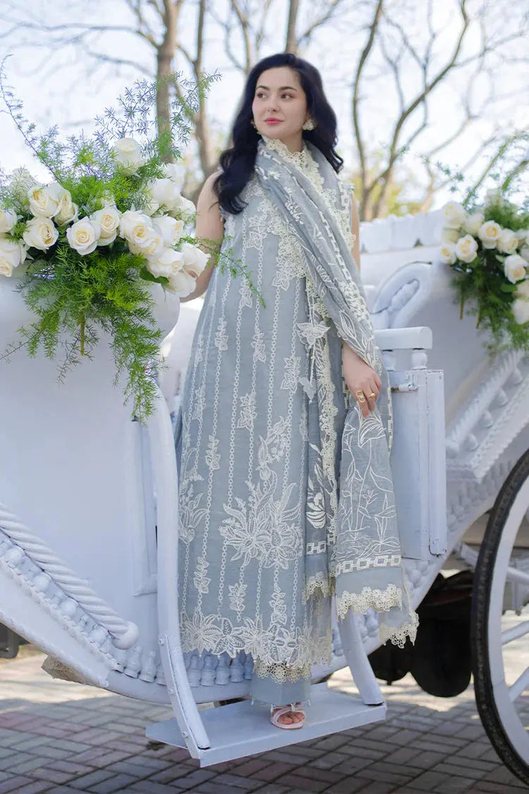 RANG RASIYA-3PC LAWN EMBROIDERED SHIRT WITH CHIFFON PRINTED EMB DUPATTA AND TROUSER-BIC-4882 Asasayfakhir