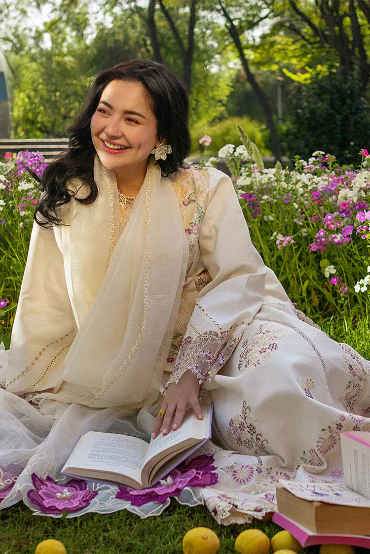 RANG RASIYA-3PC LAWN SEQUIN EMBROIDERED SHIRT WITH KHADDI NET EMB DUPATTA AND EMB TROUSER-BIC-4883 Asasay Fakhir