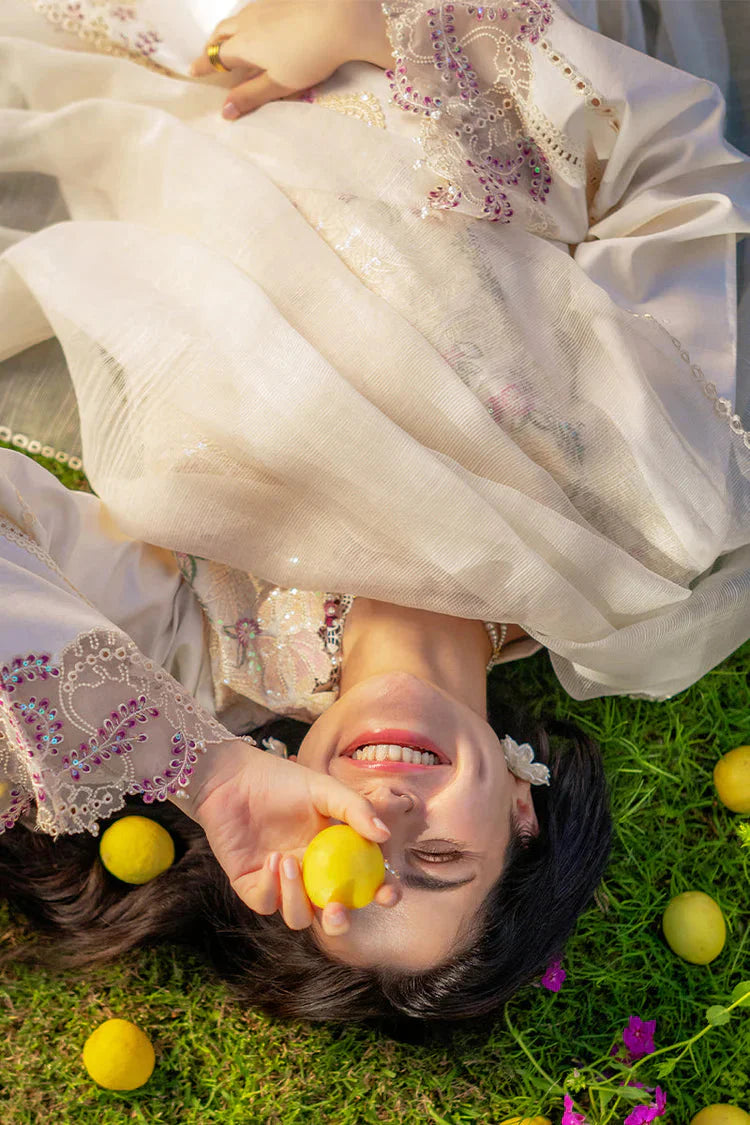 RANG RASIYA-3PC LAWN SEQUIN EMBROIDERED SHIRT WITH KHADDI NET EMB DUPATTA AND EMB TROUSER-BIC-4883 Asasay Fakhir