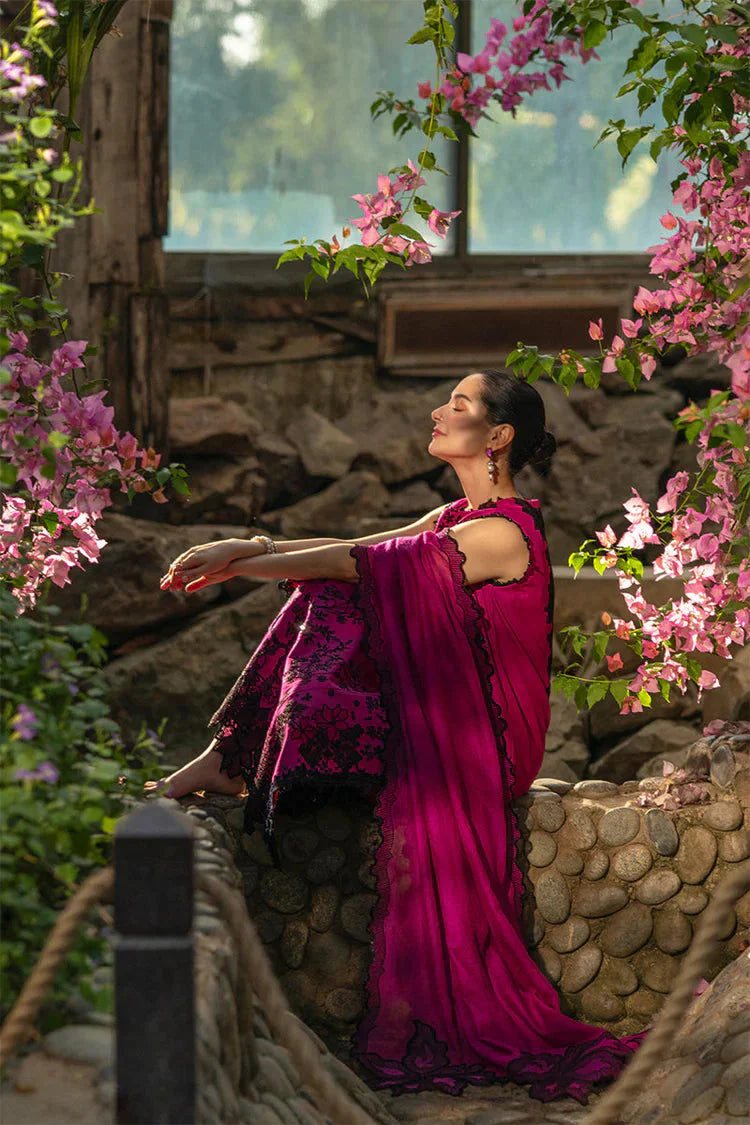 RANG RASIYA-3PC LAWN SEQUIN EMBROIDERED SHIRT WITH KHADDI NET EMB DUPATTA AND EMB TROUSER-BIC-4888 Asasay Fakhir