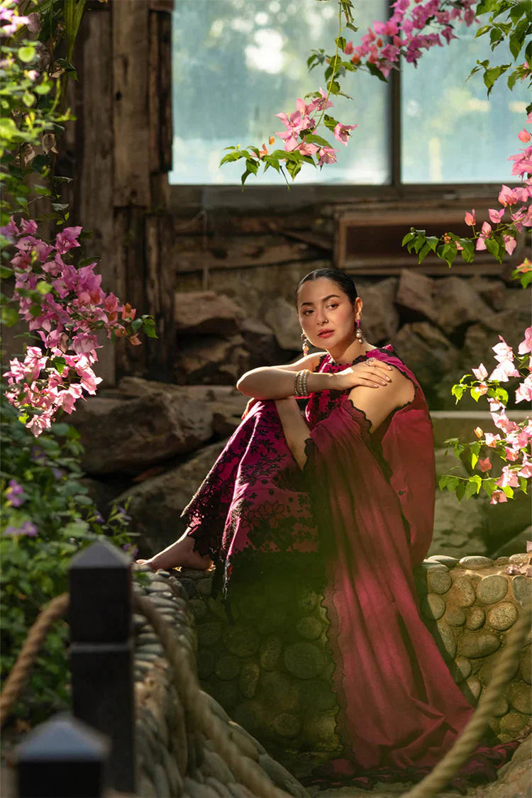 RANG RASIYA-3PC LAWN SEQUIN EMBROIDERED SHIRT WITH KHADDI NET EMB DUPATTA AND EMB TROUSER-BIC-4888 Asasay Fakhir