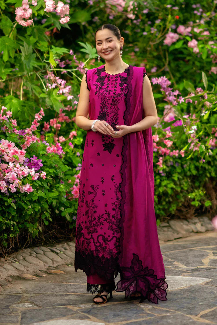 RANG RASIYA-3PC LAWN SEQUIN EMBROIDERED SHIRT WITH KHADDI NET EMB DUPATTA AND EMB TROUSER-BIC-4888 Asasay Fakhir