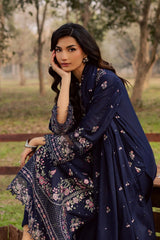 BATIK-3PIECE LAWN SEQUIN EMBROIDERED SHIRT WITH CHIFFON EMBROIDERED DUPATTA AND TROUSER-BIC-4829 Asasay Fakhir