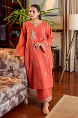 URGE-2PC LAWN EMBROIDERED SHIRT WITH LAWN EMBROIDRED TROUSER-BIC-211 Asasay Fakhir