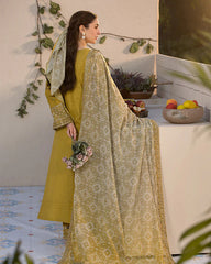 JADE-3PC LAWN SEQUIN EMBROIDERED SHIRT WITH CHIFFON PRINTED EMB DUPATTA & TROUSER-BIC-4528 Asasayfakhir