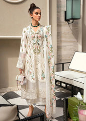 CRIMSON-3PC LAWN EMBROIDERED SHIRT WITH CHIFFON EMBROIDERED DUPATTA & TROUSER-BIC-4502 Asasay Fakhir